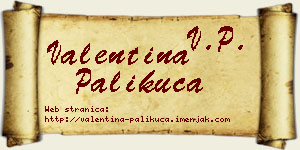Valentina Palikuća vizit kartica